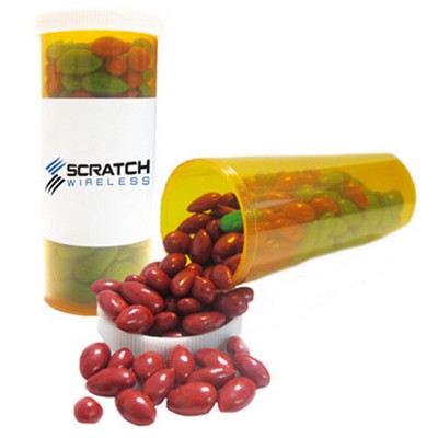 Small Pill Bottle Filled w/Chocolate Sunflower Seeds