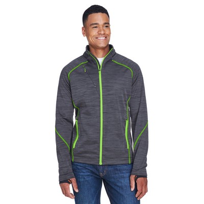 North End® Men's Flux Mélange Bonded Fleece Jacket