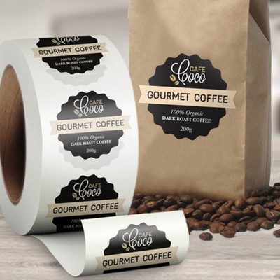 Custom Paper Roll Labels (1"x1")